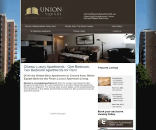 Unionsquareottawa.ca(East Ottawa Apartments for Rent) Screenshot