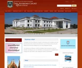 Unionsupremecourt.gov.mm(The Supreme Court of the Union) Screenshot