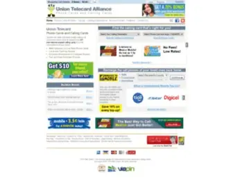 Uniontelecard.com(Calling Card) Screenshot