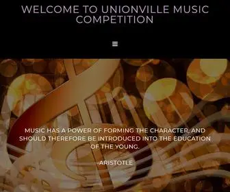 Unionvillemusic.org(Unionville Music Competition) Screenshot