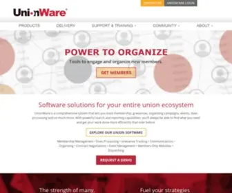 Unionware.com(The Power to Organize) Screenshot