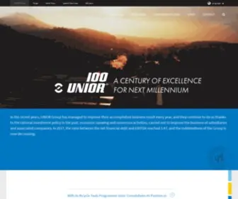 Unior.com(The experties combine the excellence in four programmes) Screenshot