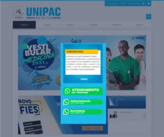 UnipacJf.com.br(Centro Universitário Antônio Carlos) Screenshot