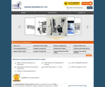 Unipackmachines.in(Unipack Machines Private Limited) Screenshot
