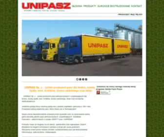 Unipasz.pl(Producent mieszanek i premiksów farmerskich) Screenshot