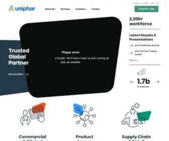 Uniphar.ie(The Uniphar Group) Screenshot