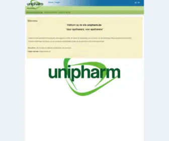 Unipharm.be(UNIPHARM) Screenshot