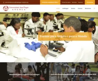 Unipiaget-Angola.org(Universidade Jean Piaget de Angola: Licenciaturas) Screenshot