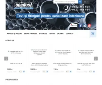 Uniplast.md(Producător de țevi și fitinguri) Screenshot