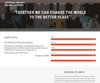 Unipo.org(Universal Project (Online) Olympiad) Screenshot