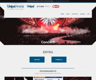 Unipolarena.it(Unipol Arena) Screenshot