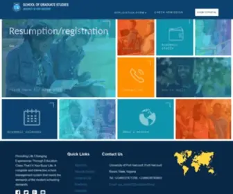 Uniportsgs.website(University Platform for Admitting Students) Screenshot