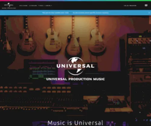 Unippm.fi(Universal Production Music) Screenshot