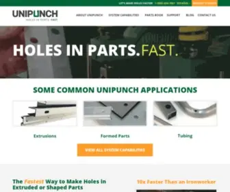 Unipunch.com(C-Frame Punching Units & Tooling) Screenshot