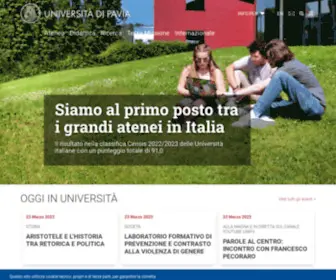 Unipv.eu(Università degli Studi di Pavia) Screenshot