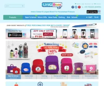 Uniqbees.in(India's Coolest & Largest Brand For Personalised Products & Gifts) Screenshot
