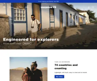 Uniqbrow.com(The travel sunglasses) Screenshot