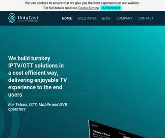 UniqCast.com(Your Turnkey OTT/IPTV/DVB Solution And Platform Provider) Screenshot