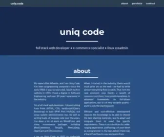 UniqCode.com(Uniq Code) Screenshot