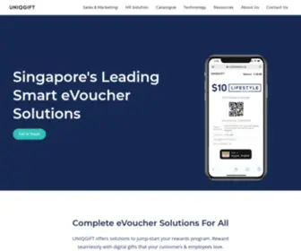 UniqGift.com(Singapore's Leading eVoucher Solutions) Screenshot