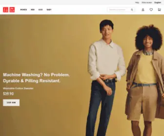 UniqLo.com.au(Home page) Screenshot