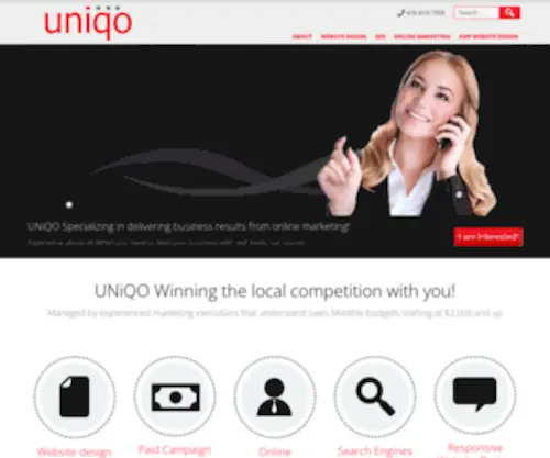 Uniqo.com(UNiQO Affordable Website design) Screenshot