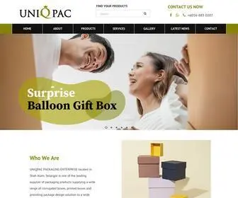 UniqPac.com.my(Corrugated Box Selangor) Screenshot