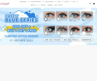 UniqSo.com(Colored Contacts) Screenshot