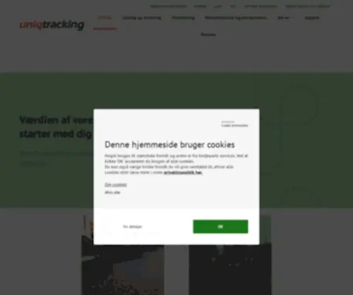 UniqTracking.com(Uniqtracking er nu r2pTracking) Screenshot