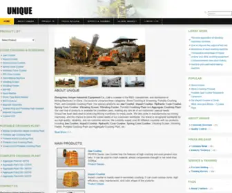 Unique-Crusher.com(Unique group) Screenshot