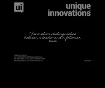 Unique-Innovations.eu(Unique Innovations) Screenshot