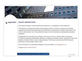 Unique-Interim.be(USG People) Screenshot