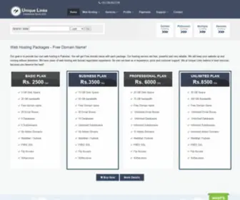 Unique-Links.com.pk(Web Hosting in Pakistan) Screenshot
