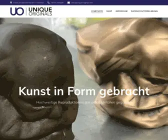 Unique-Originals.com(Kunst in Form gegossen) Screenshot