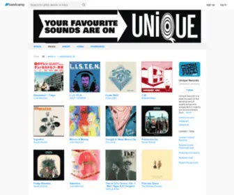 Unique-Rec.com(UNIQUE RECORDS) Screenshot