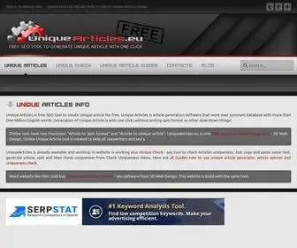 Uniquearticles.eu(Unique Articles) Screenshot