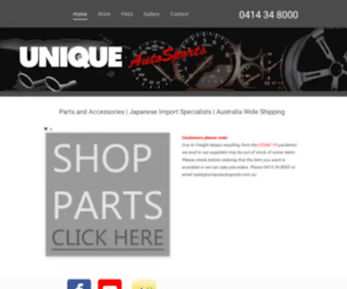 Uniqueautosports.com(Unique Auto Sports) Screenshot