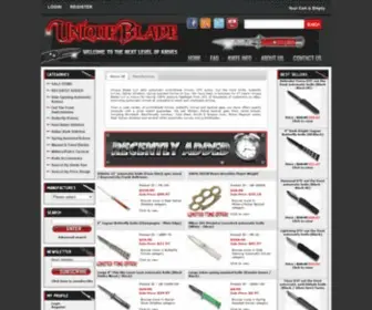 Uniqueblade.com(Automatic Knives Switchblade Knives Italian Cheap Stiletto Butterfly Knife Balisong Switchblades) Screenshot