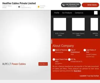 Uniquecables.co.in(Heatflex Cables Private Limited) Screenshot