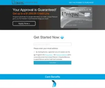 Uniquecardservices.com(Unique Platinum) Screenshot