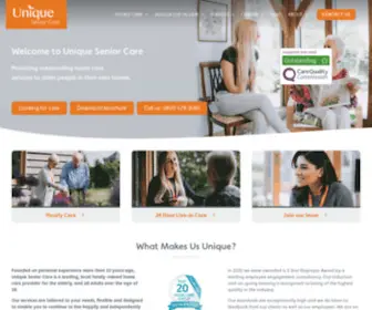 Uniquecare.co.uk(Unique Senior Care) Screenshot