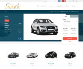 Uniquecars.gr(Luxury car rental in Athens & Crete) Screenshot