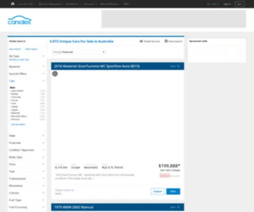 Uniquecarsales.com.au(Unique Car Buyers Guide) Screenshot