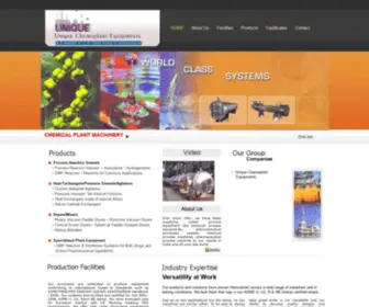 Uniquechemoplant.com(Chemical Plant Machinery) Screenshot