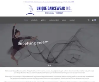 Uniquedancewear.ca(Unique Dancewear) Screenshot