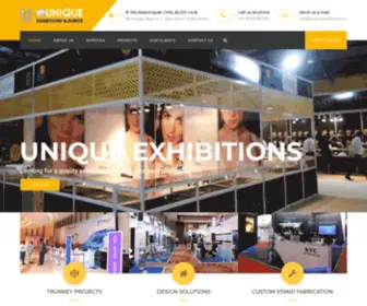 Uniqueexhibitions.in(Complete Infrastructure solutions) Screenshot