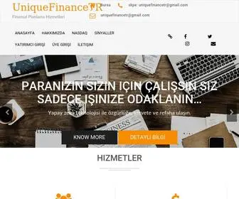 Uniquefinancetr.com(Paranızın sizin için çalışsın siz sadece işinize odaklanın) Screenshot