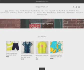 Uniquefindslfc.com(A new marketplace for unique items) Screenshot