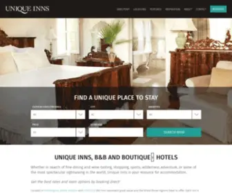 Uniqueinns.com(Unique Inns) Screenshot