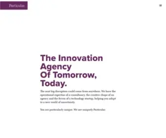 Uniquelyparticular.com(The innovation agency of tomorrow) Screenshot